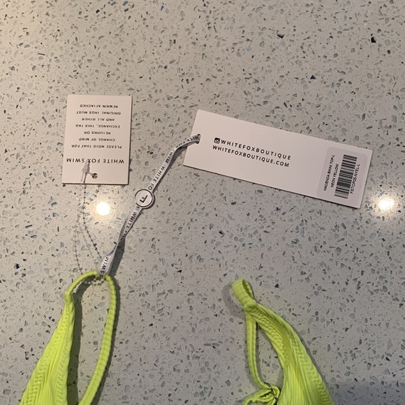 white fox swim bikini top - Picture 2 of 3